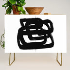 A Heavy Thought White Background Credenza Gallery Image 1
