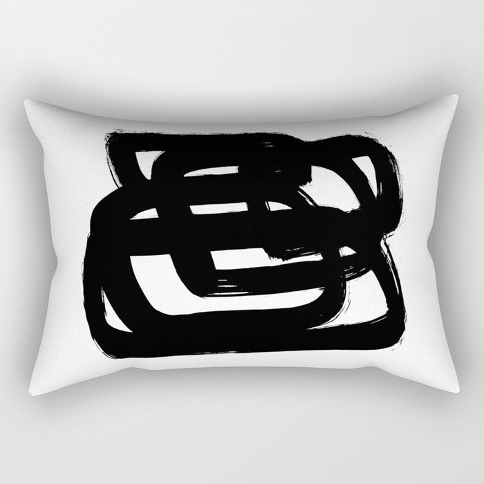 A Heavy Thought White Background Rectangular Pillow Gallery Image 2