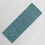 Cactus Scene in Blue Yoga Mat Gallery Image 1