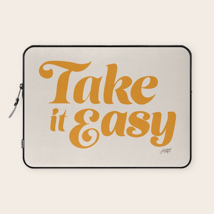 Take it Easy (Yellow Palette) Laptop Sleeve Gallery Image 1
