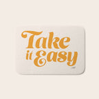 Take it Easy (Yellow Palette) Bath Mat Gallery Image 1