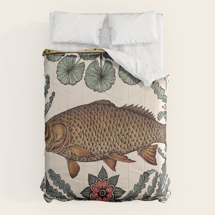 Carp in the Kelp Comforter Gallery Image 1