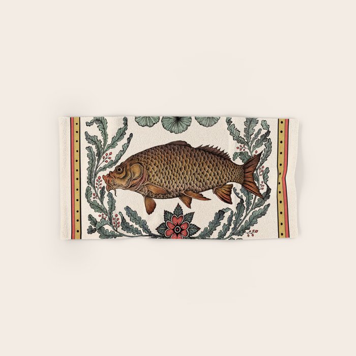 Carp in the Kelp Bath Towel Gallery Image 1