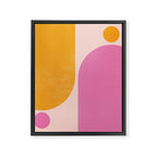 Arches in Peachy Orange and Pink - Summertime Framed Canvas Print Gallery Image 6