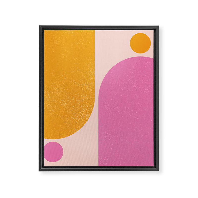 Arches in Peachy Orange and Pink - Summertime Framed Canvas Print Gallery Image 6