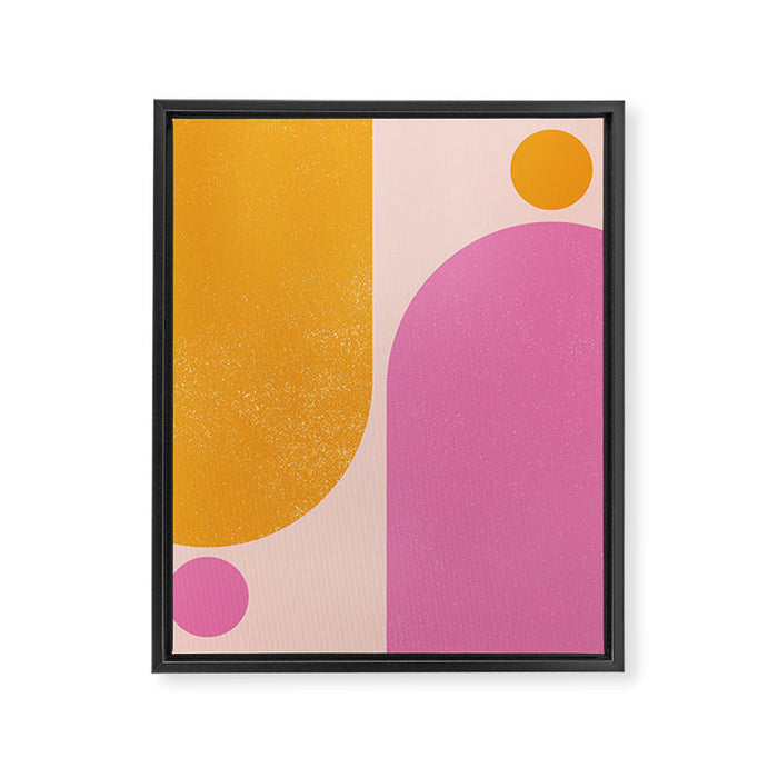 Arches in Peachy Orange and Pink - Summertime Framed Canvas Print Gallery Image 1