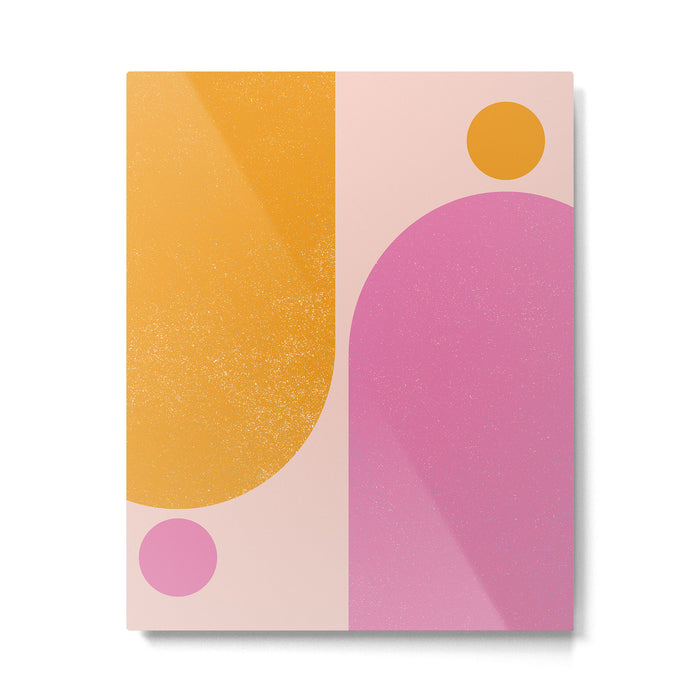 Arches in Peachy Orange and Pink - Summertime Metal Print Gallery Image 1