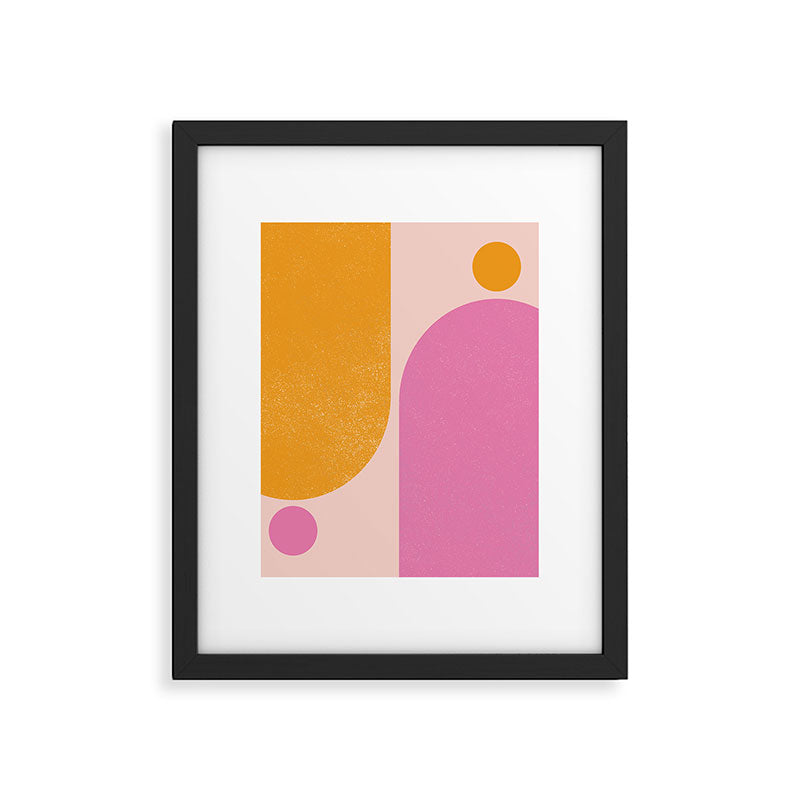 Arches in Peachy Orange and Pink - Summertime Framed Art Print Gallery Image 5