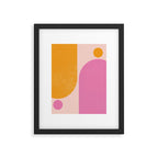 Arches in Peachy Orange and Pink - Summertime Framed Art Print Gallery Image 5