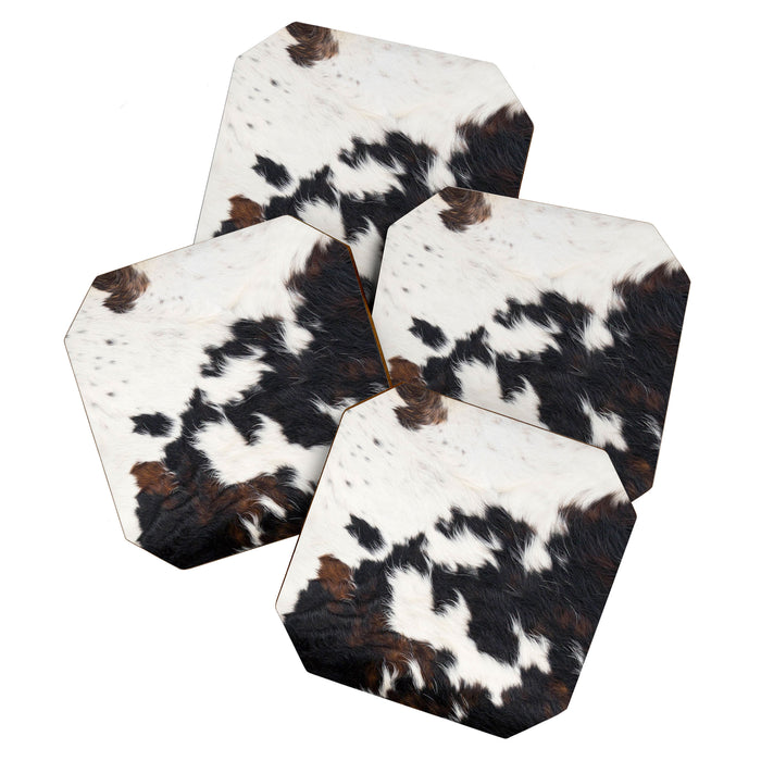 Brown Cowhide Coaster Gallery Image 1
