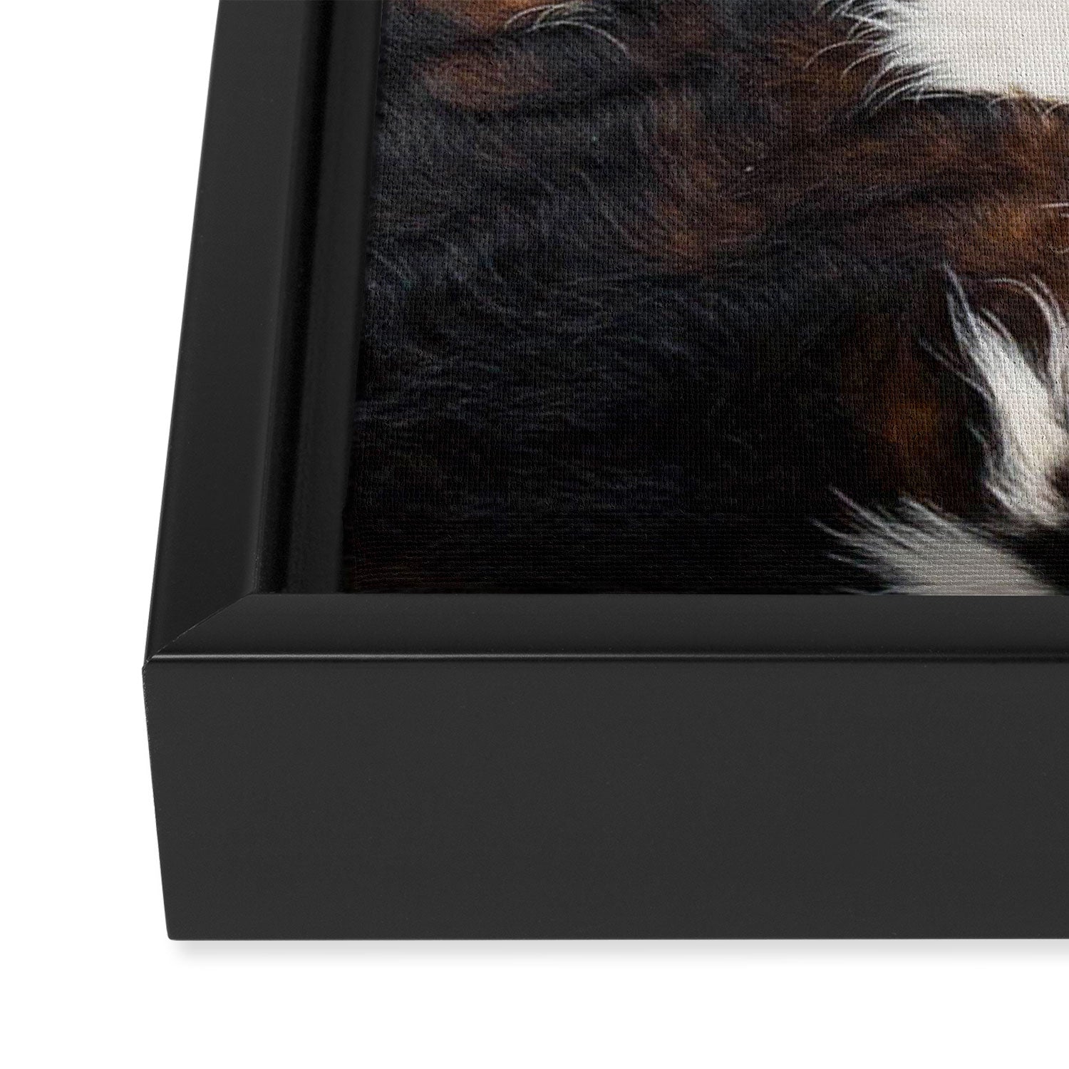 Brown Cowhide Framed Canvas Print Gallery Image 3