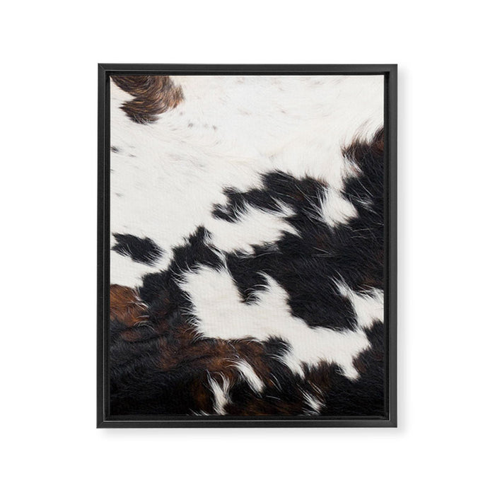 Brown Cowhide Framed Canvas Print Gallery Image 1