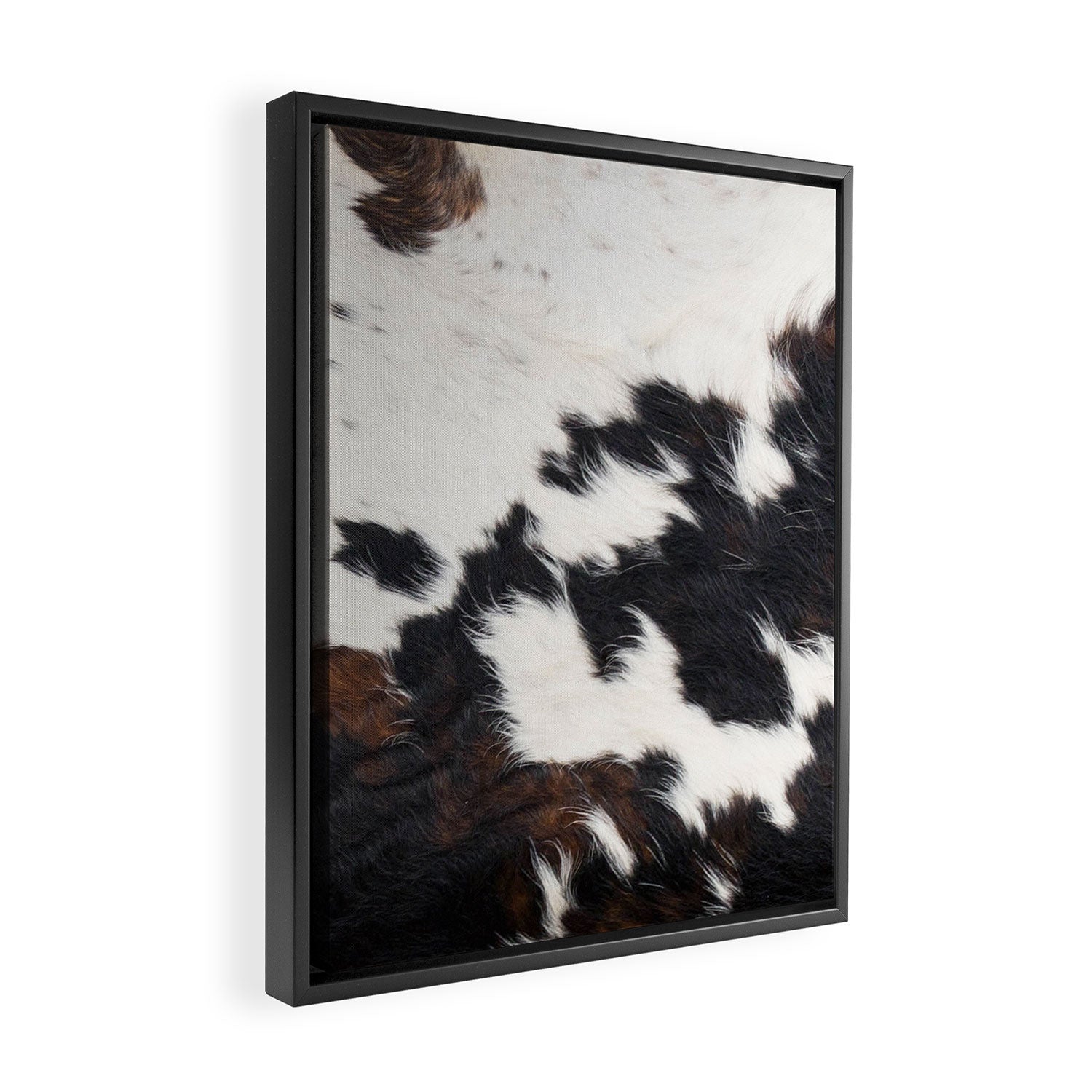 Brown Cowhide Framed Canvas Print Gallery Image 2