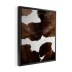 Brown Cowhide Framed Canvas Print Gallery Image 2