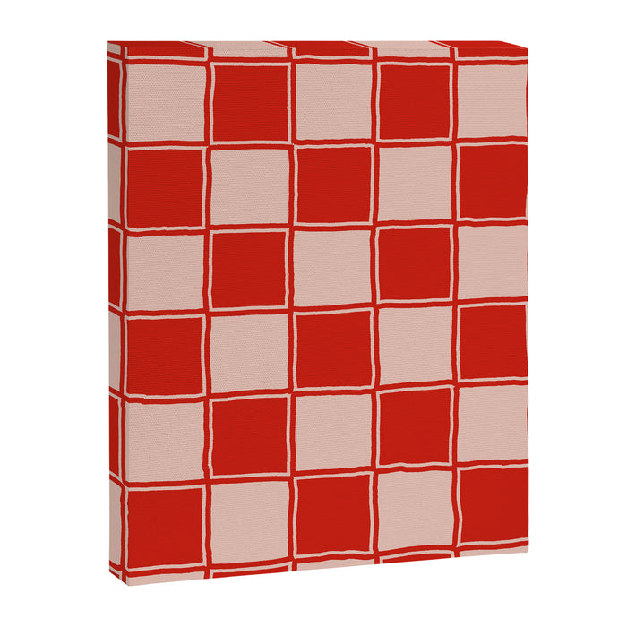 cola red checker Canvas Print Gallery Image 1