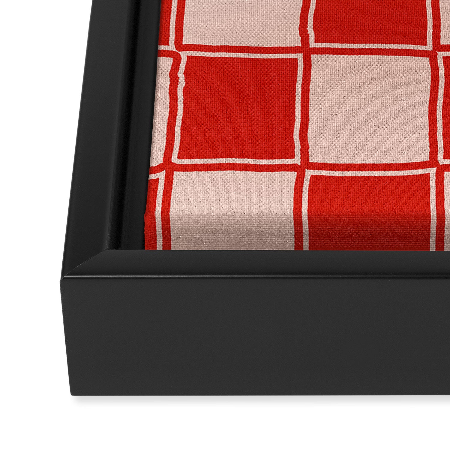 cola red checker Framed Canvas Print Gallery Image 3
