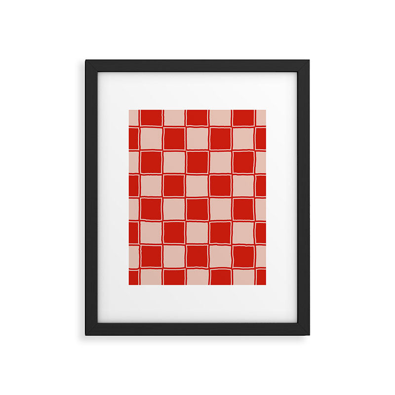 cola red checker Framed Art Print Gallery Image 4