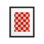 cola red checker Framed Art Print Gallery Image 4
