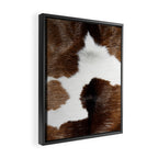 Cowhide Detail Framed Canvas Print Gallery Image 2