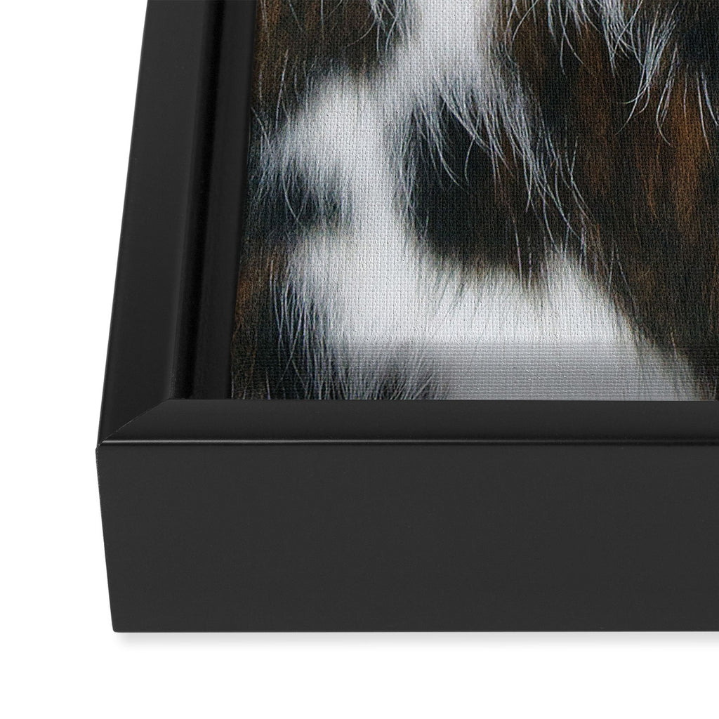 Cowhide Faux Texture  Framed Canvas Print Gallery Image 3