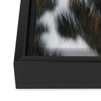 Cowhide Faux Texture  Framed Canvas Print Gallery Image 3