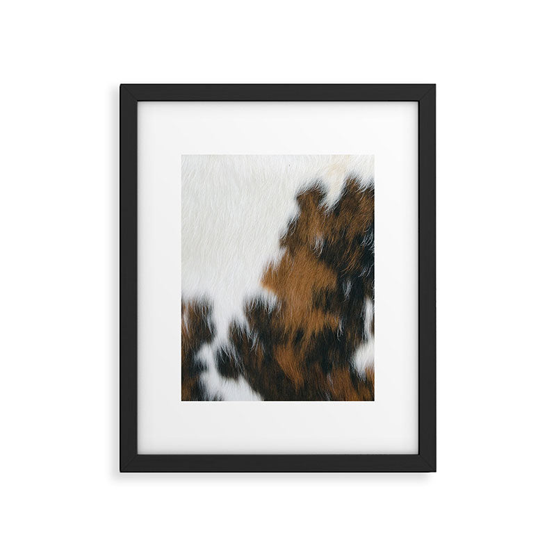 Cowhide Faux Texture  Framed Art Print Gallery Image 6
