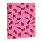 Exotic Pink + Red Wildcats Canvas Print Gallery Image 6