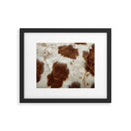 Faux Cowhide Animal Print Framed Art Print Gallery Image 5