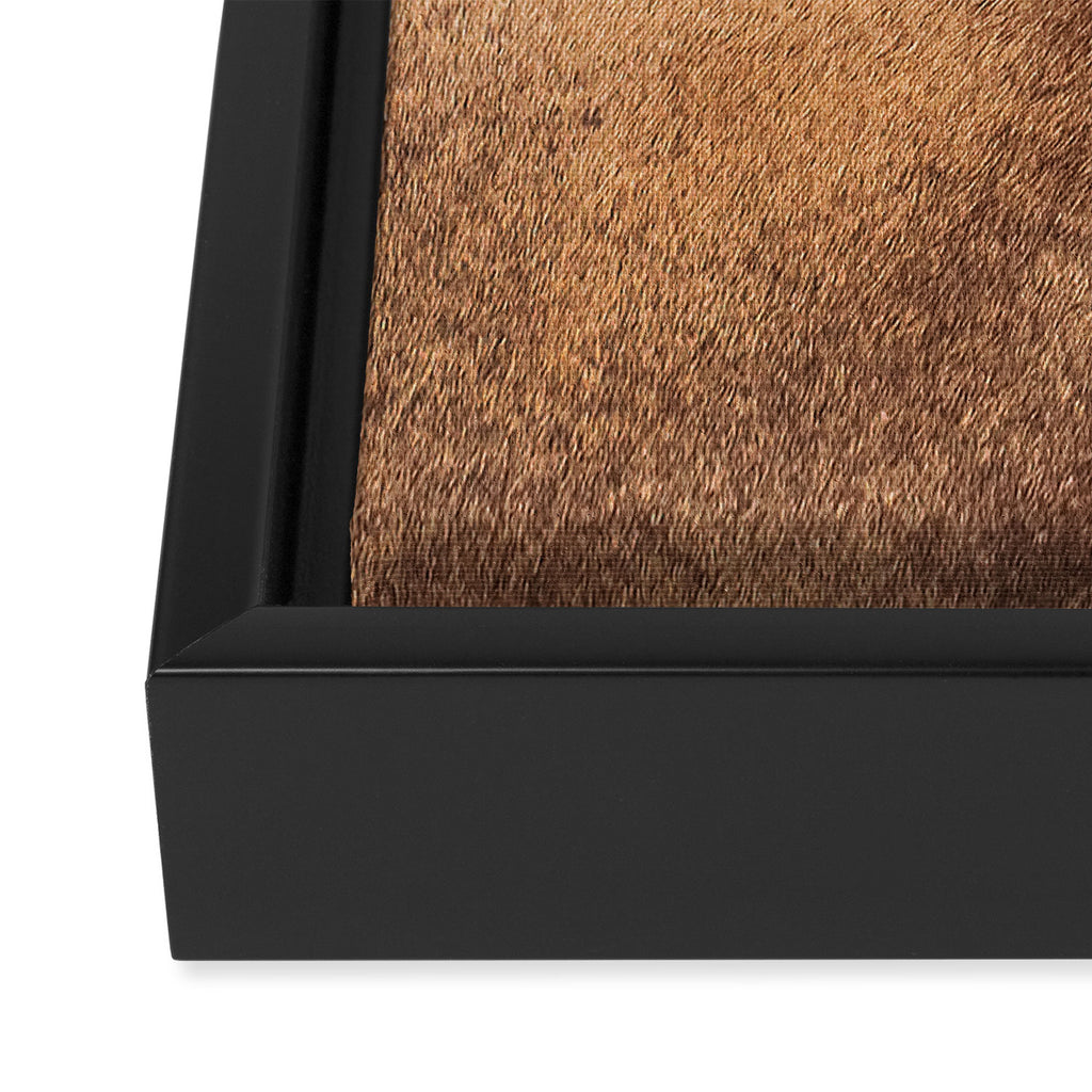 Faux Cowhide Leather [ii.2021] Framed Canvas Print Gallery Image 3