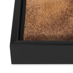 Faux Cowhide Leather [ii.2021] Framed Canvas Print Gallery Image 3
