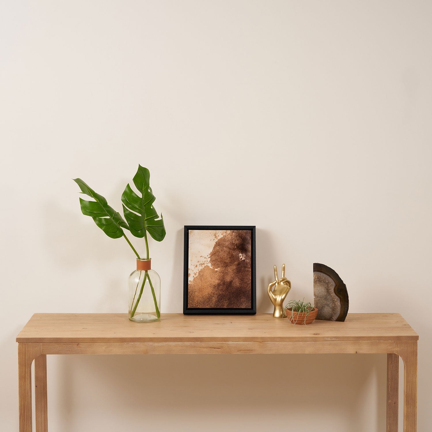Faux Cowhide Leather [ii.2021] Framed Canvas Print Gallery Image 4
