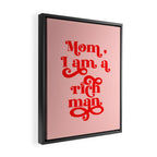 Feminist Pink "Mom, I am a rich man" (ix 2021) Framed Canvas Print Gallery Image 2