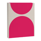 Mid-Century Modern Arches in Hot Pink Canvas Print Gallery Image 6