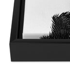 Modern Cowhide Framed Canvas Print Gallery Image 3