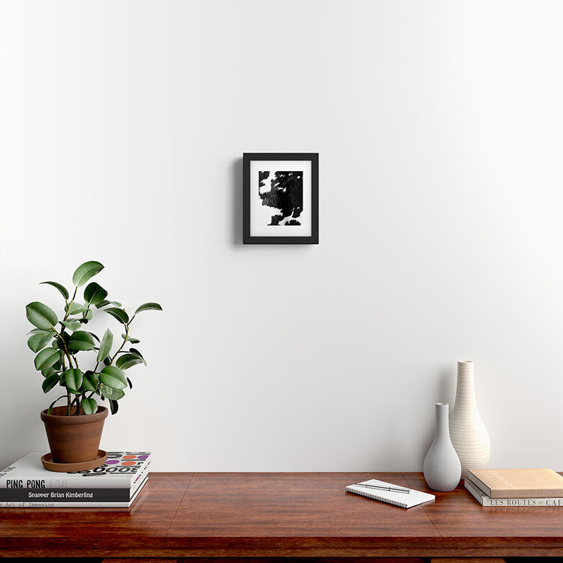 Modern Cowhide Framed Art Print Gallery Image 2