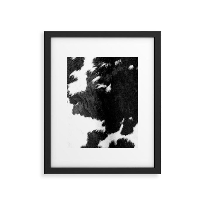 Modern Cowhide Framed Art Print Gallery Image 1