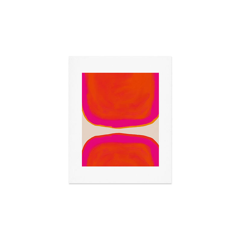Overheat - Abstract Shapes Study Art Print Gallery Image 1