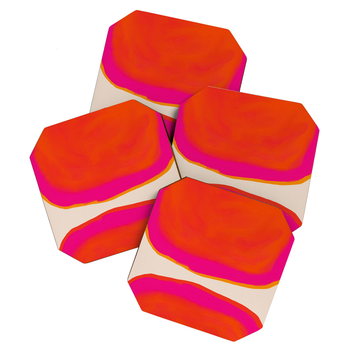 Overheat - Abstract Shapes Study Coaster Gallery Image 1