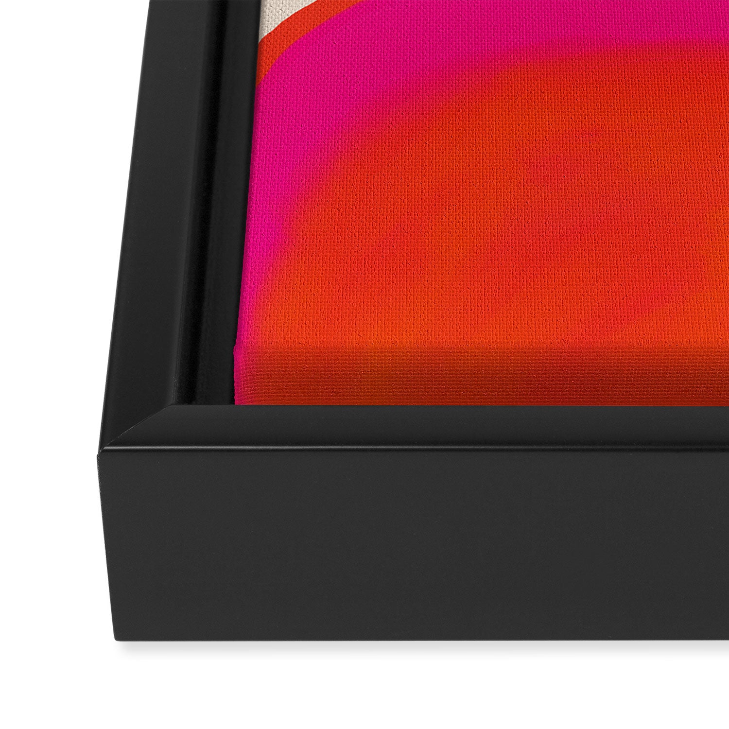 Overheat - Abstract Shapes Study Framed Canvas Print Gallery Image 3