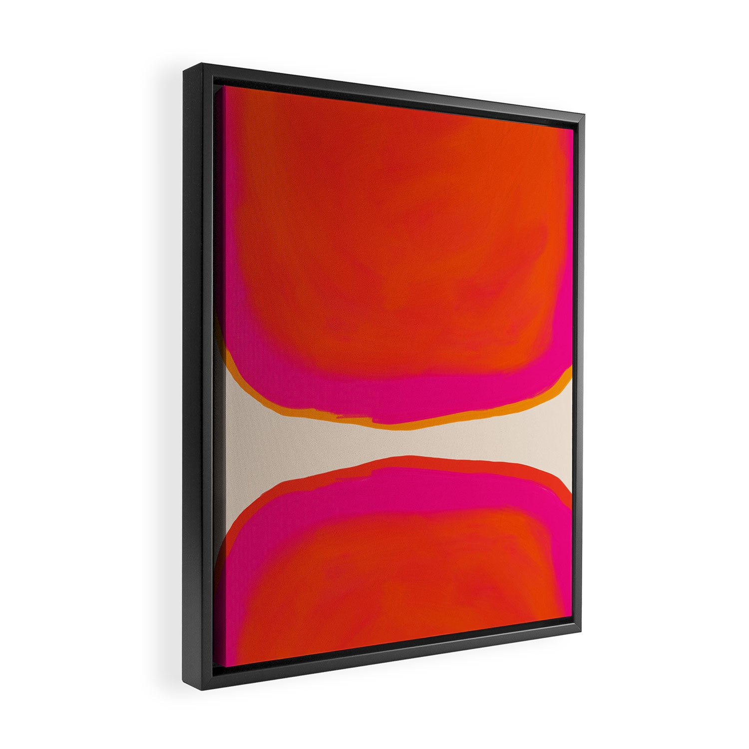 Overheat - Abstract Shapes Study Framed Canvas Print Gallery Image 2