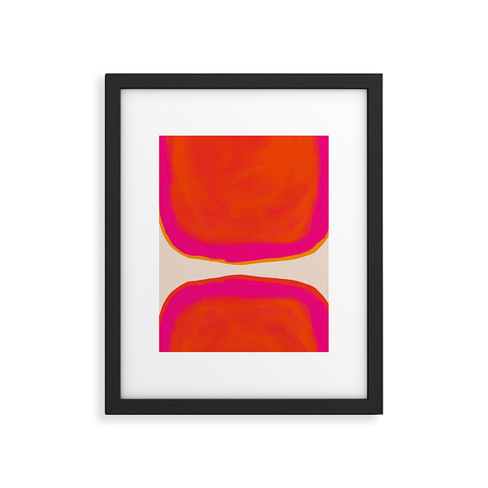 Overheat - Abstract Shapes Study Framed Art Print Gallery Image 1