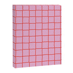 Retro Pink + Red Tiles Checker Plaid Canvas Print Gallery Image 6
