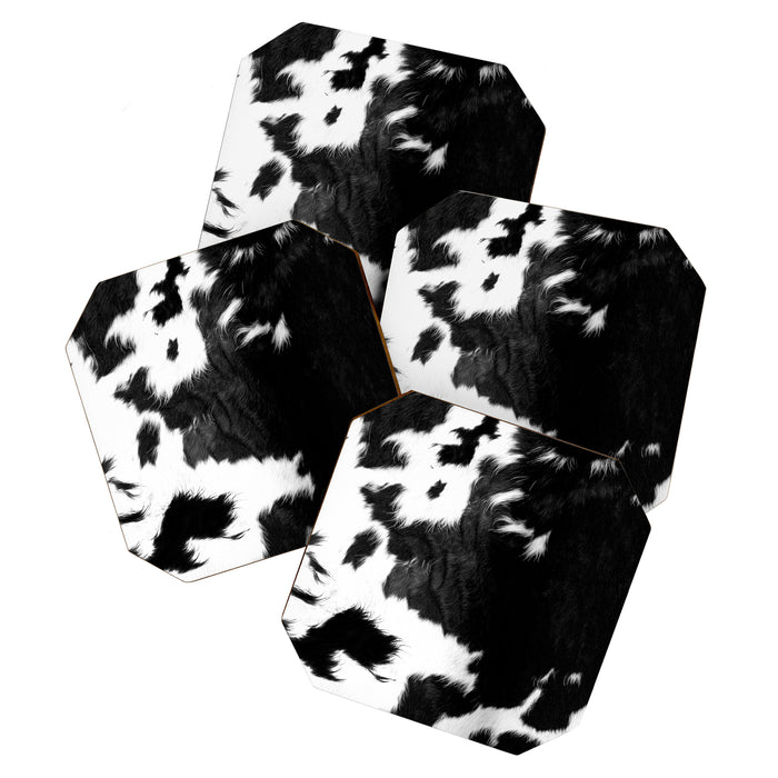Rustic Cowhide Coaster Gallery Image 1