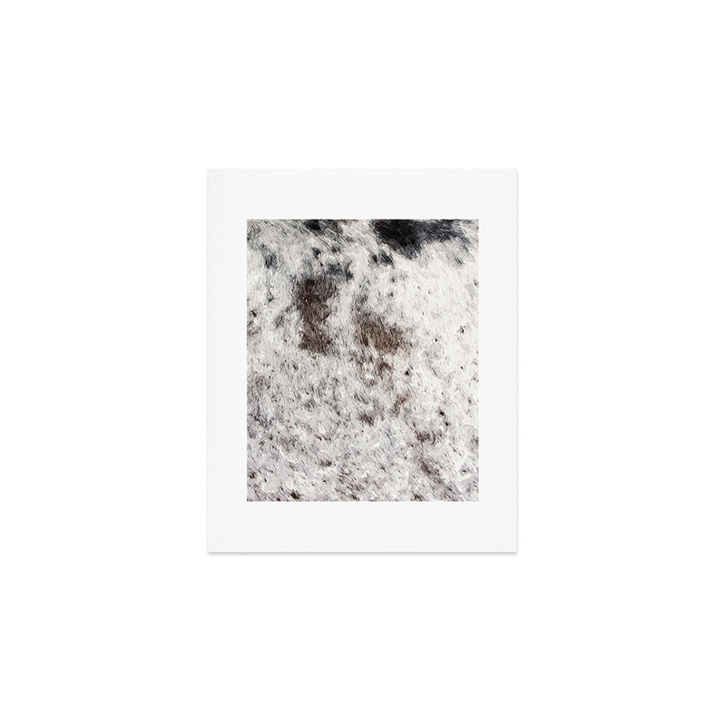 Rustic Cowhide Faux Fur (Digitally Made, ix 2021) Art Print Gallery Image 1