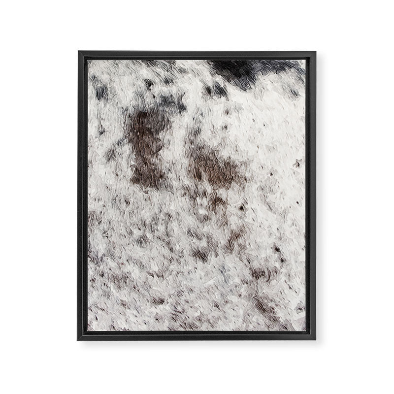 Rustic Cowhide Faux Fur (Digitally Made, ix 2021) Framed Canvas Print Gallery Image 8