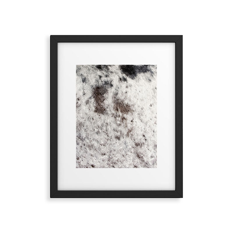 Rustic Cowhide Faux Fur (Digitally Made, ix 2021) Framed Art Print Gallery Image 6