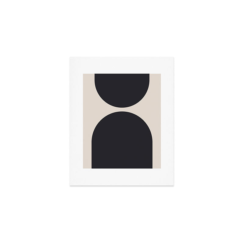 Scandinavian Minimalist Abstract Arches  Art Print
