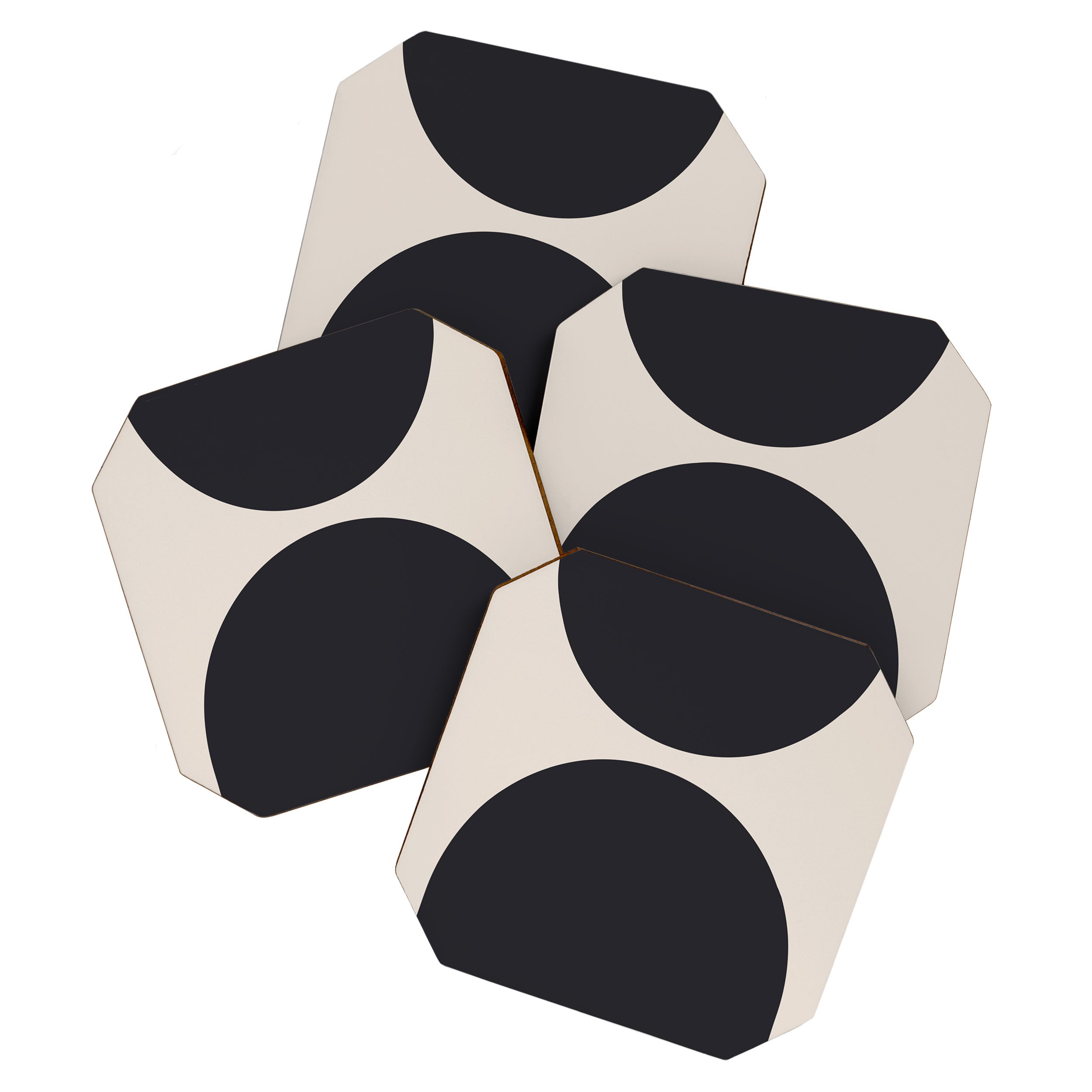 Scandinavian Minimalist Abstract Arches  Coaster Gallery Image 1