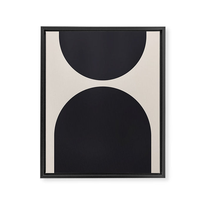 Scandinavian Minimalist Abstract Arches  Framed Canvas Print Gallery Image 1