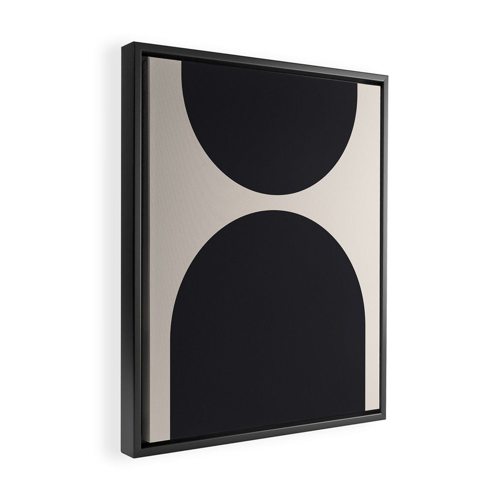 Scandinavian Minimalist Abstract Arches  Framed Canvas Print Gallery Image 2